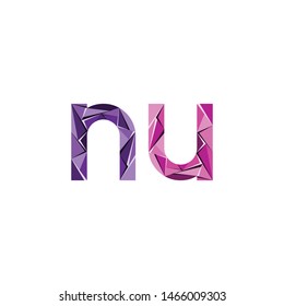 colorful triangle abstract letter initials
