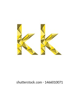 colorful triangle abstract letter initials