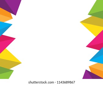 Colorful triangle backgroud for ASIAN GAMES 2018