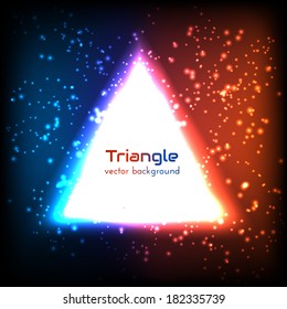 Colorful triangle background. Vector eps10.