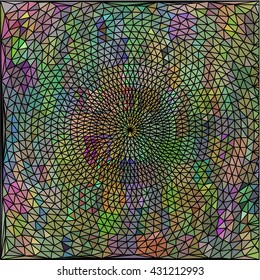Colorful triangle circle abstract background