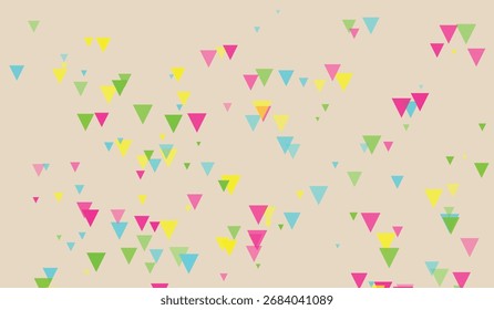 Colorful Triangle Confetti Abstract Pattern Background for Celebrations and Events