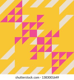 Colorful triangle geometric abstract background in vector