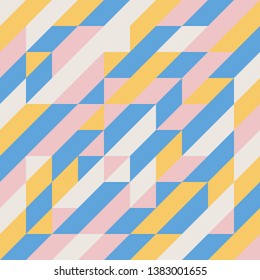 Colorful triangle geometric abstract background in vector