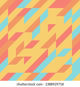 Colorful triangle geometric abstract background in vector