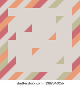 Colorful triangle geometric abstract background in vector