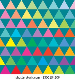Colorful triangle geometric shape pattern vector