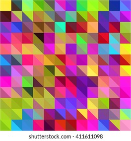 Colorful triangle grid abstract background