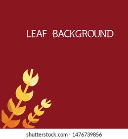 colorful triangle leaf claret red backgroun