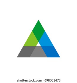 Colorful Triangle Logo Template Illustration Design. Vector EPS 10.