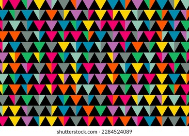 Colorful triangle origami pattern vector background.