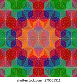 Colorido Triángulo Patter. Fondo del vector