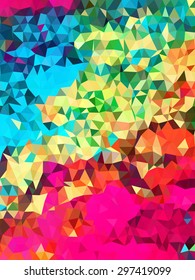 Colorful triangle pattern background