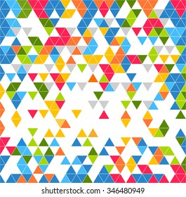 Colorful triangle pattern background