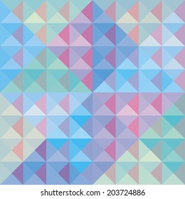 Colorful triangle pattern for background and backdrop.