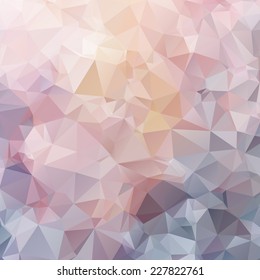 The Colorful Triangle Pattern Background for Design Work, Vector Illustration