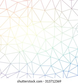 Colorful triangle pattern background in line. Mosaic banners illustration