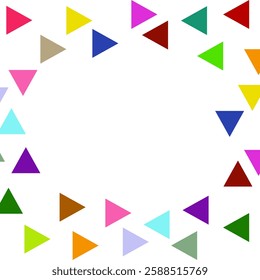 Colorful  triangle pattern background template. Vector illustration.