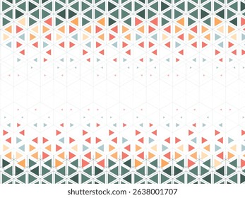 Colorful triangle pattern illustration FREE