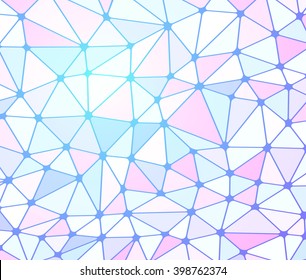 colorful triangle pattern, stained glass texture, mosaic picture, abstract image, vector illustration