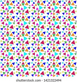 colorful triangle pattern - vector