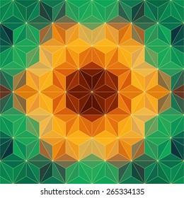 Colorful Triangle Pattern. Vector Background