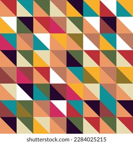 Colorful triangle pattern vector geometric