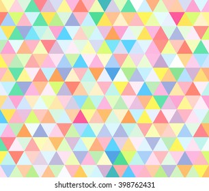 colorful triangle pattern, vivid texture, mosaic picture, abstract image, editable vector illustration