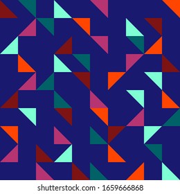 colorful triangle seamless patttern background