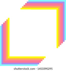 Colorful triangle vector background arrow angle on white space for text and message artwork background desig