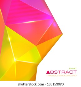 colorful triangle vector banner