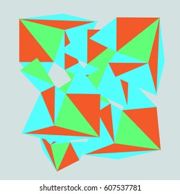 Colorful triangles background