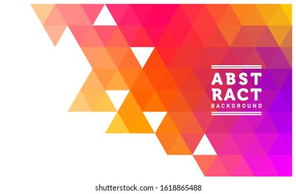 Colorful Triangles background, Abstract Geometric backgrounds full Color