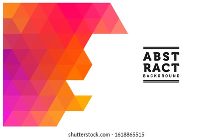 Colorful Triangles background, Abstract Geometric backgrounds full Color