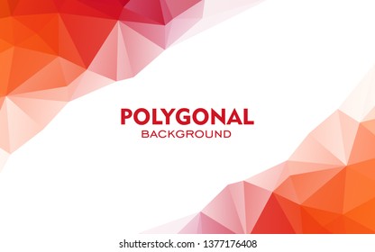 Colorful triangles background. Abstract polygonal illustration. Vector geometric image.