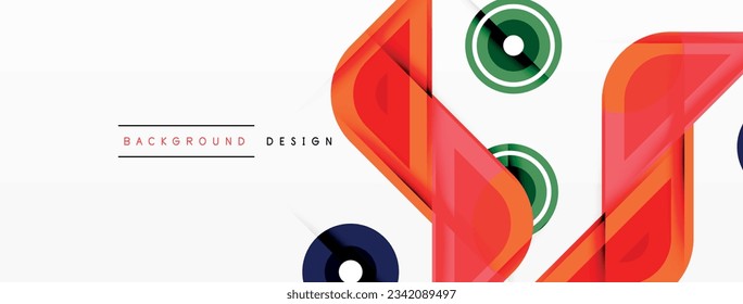 Coloridos triángulos y círculos de fondo abstracto. Diseño de fondo de pantalla, banner, fondo, página de inicio, arte mural, invitación, impresiones, carteles