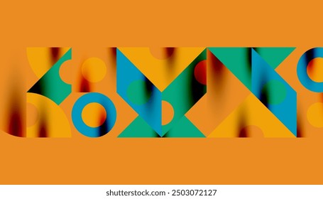 Diseño geométrico cuadrado de triángulos coloridos. Fondo Abstractas para el Fondo de pantalla, Anuncio, telón de fondo, tarjeta, libro Ilustración, página de destino