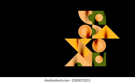 Diseño geométrico cuadrado de triángulos coloridos. Fondo Abstractas para el Fondo de pantalla, Anuncio, telón de fondo, tarjeta, libro Ilustración, página de destino