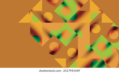Colorful triangles circles square geometric design. Abstract background for wallpaper, banner, backdrop, card, book Illustration, landing page