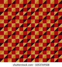 Colorful triangles pattern, retro pattern of geometric shapes. Colorful abstract geometric seamless pattern, vector. Colorful mosaic backdrop. Geometric background