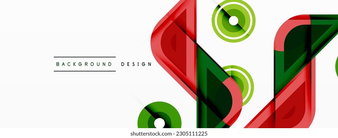 Triángulos coloridos y fondo de formas redondeadas. Plantilla para fondo de pantalla, banner, presentación, fondo