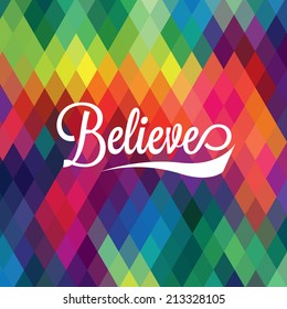 colorful triangles seamless. Modern hipster seamless say thank you