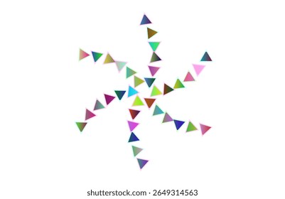 Motif en spirale Triangles colorés avec remplissage dégradé pour les présentations, l'image de marque, l'emballage Produit, le Web design, les Effets visuels, les affiches, les Fonds d'écran, les textiles et les projets d'art numérique