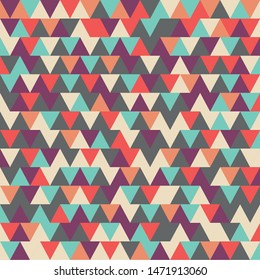 Colorful triangles vector art design for background