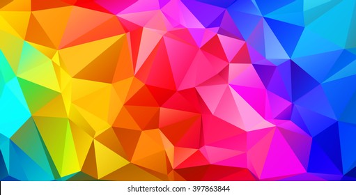 Colorful triangular abstract background. EPS 10 Vector illustration. 