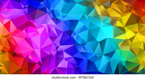 Colorful triangular abstract background. EPS 10 Vector illustration. 
