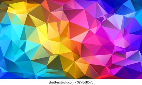 Colorful triangular abstract background. EPS 10 Vector illustration. 