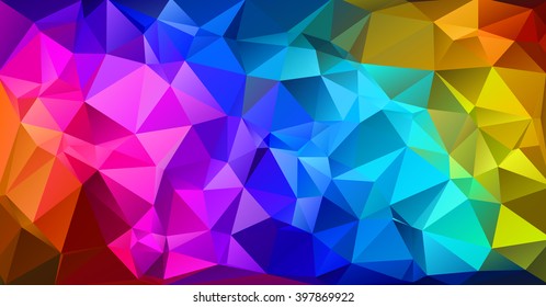 Colorful triangular abstract background. EPS 10 Vector illustration. 