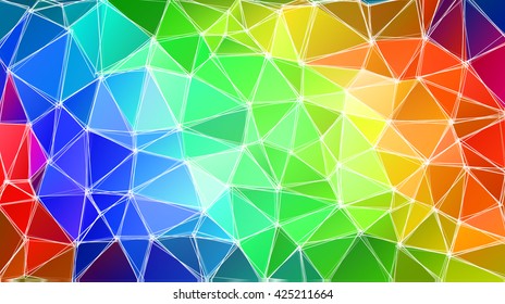 Colorful triangular abstract background. Trendy vector illustration. 