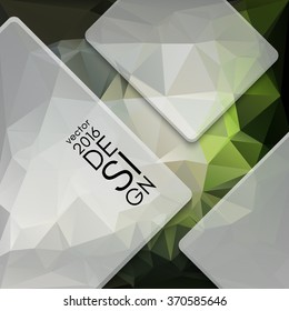 Colorful triangular abstract design template. Vector illustration.